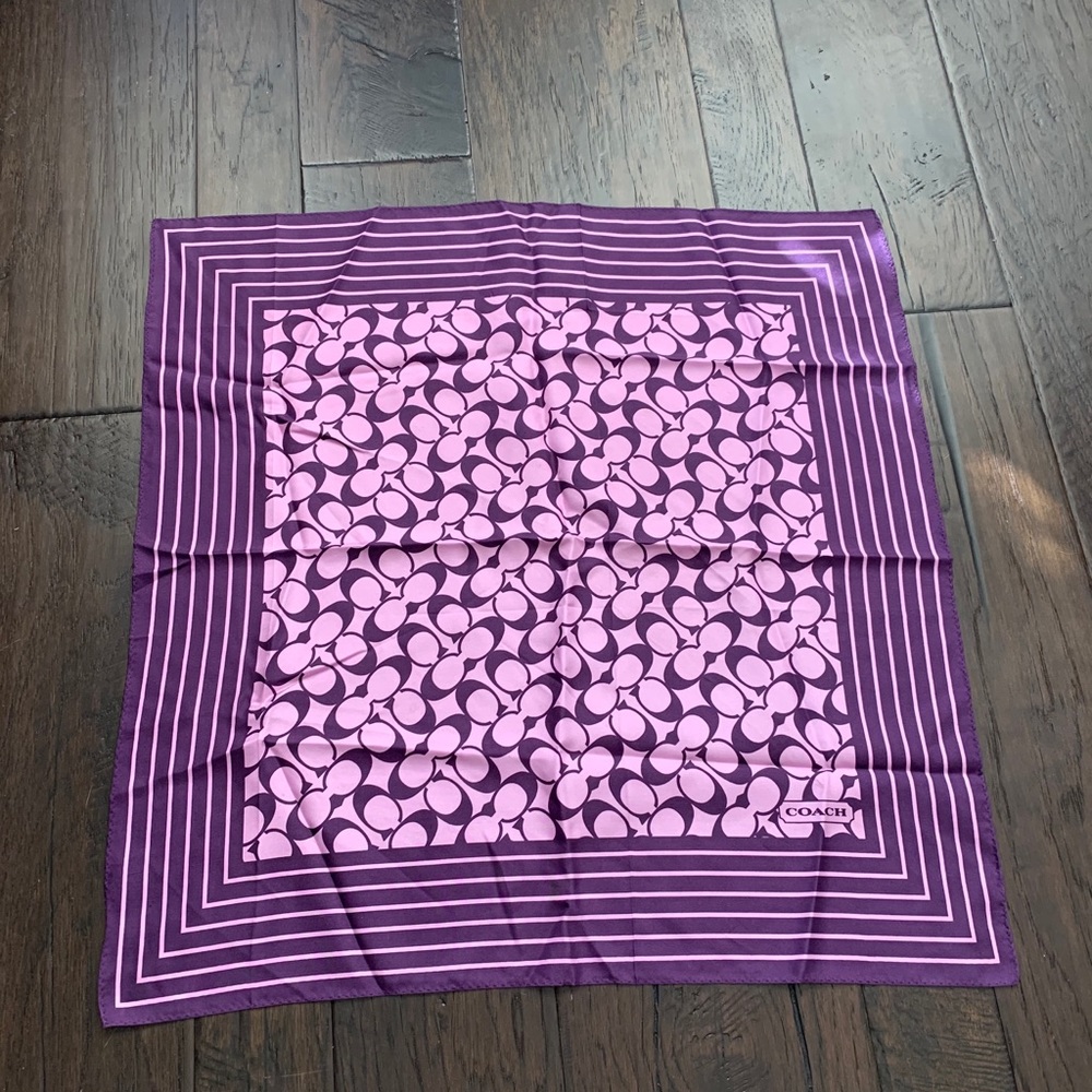 COACH silk scarf
